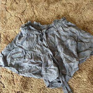 Mustard Seed Light Blue Ruffled Skirt